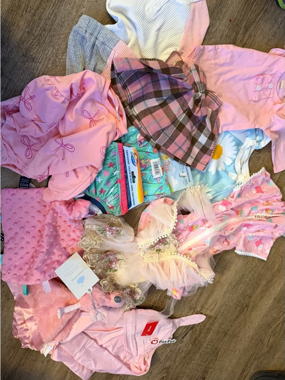 Mixed Baby Girl Clothes Lot - Pink & Pastel Pieces